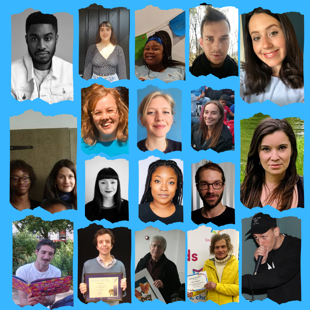 Composite picture of Blue Elephant Theatre staff and volunteers